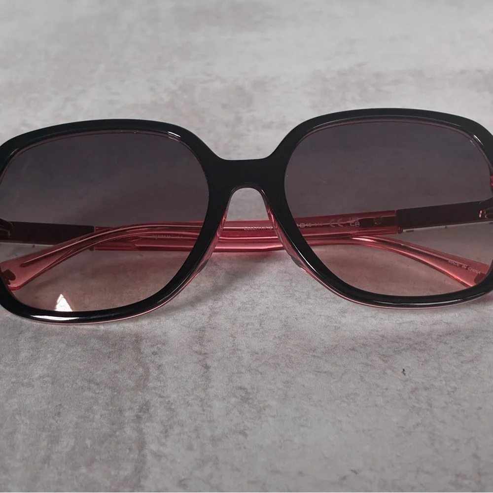 Kate Spade Ellery/F/S Sunglasses Black Pink Gradient 57mm Designer NWOT